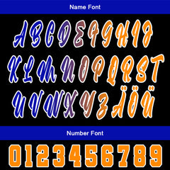 Benutzerdefiniert Schwarz Blau Personalisierter Baseball Jersey mit Farbverlauf Team Uniform mit Namen und Nummer