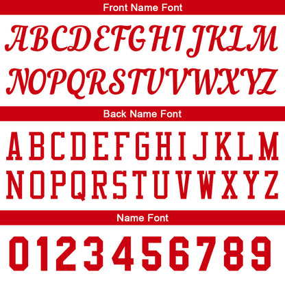 Individuelle Weiß-Rot Basketball Jersey Shorts für Männer und Frauen Gestickter und gedruckter Name, Nummer und Logo