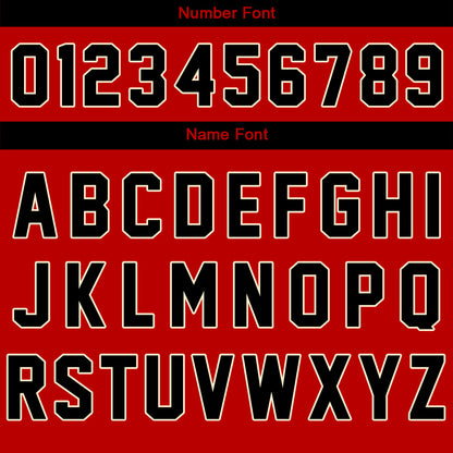 Maßgeschneiderte Rot Creme Letterman Varsity Jacket Individuelle Stickerei Druck nach Ihrem Wunsch
