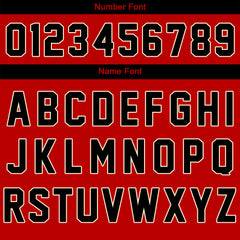 Maßgeschneiderte Rot Creme Letterman Varsity Jacket Individuelle Stickerei Druck nach Ihrem Wunsch