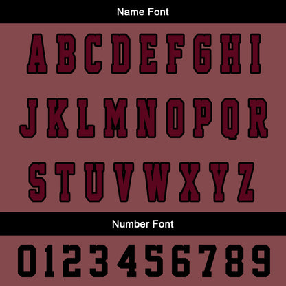 Maßgeschneiderte Schwarzes Claret Letterman Varsity Jacket Individuelle Stickerei Druck nach Ihrem Wunsch