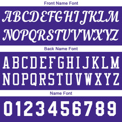 Individuelle Lila Weiß Basketball Jersey Shorts für Männer und Frauen Gestickter und gedruckter Name, Nummer und Logo