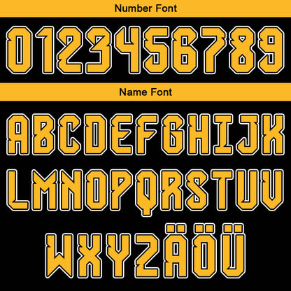 Benutzerdefinierter Schwarz Gelb Weiß Basketball Jersey Uniform Anzug gedruckt Ihr Logo Name Nummer