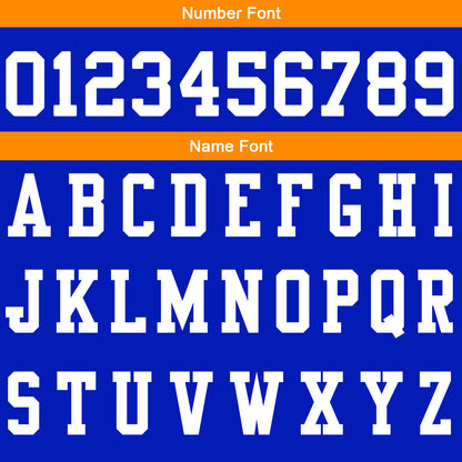 Benutzerdefinierte Blau Orange Fußball Gradient Polo-Shirts Fügen Sie Ihr Einzigartiges hinzu Logo/Name/Nummer