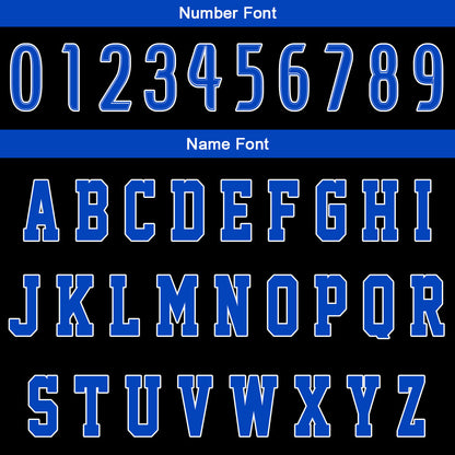 Benutzerdefinierter Schwarz  Blau Basketball Jersey Uniform Anzug gedruckt Ihr Logo Name Nummer