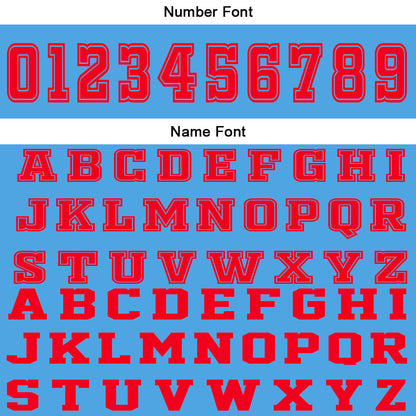 Benutzerdefinierter Blau Rot Basketball Jersey Uniform Anzug gedruckt Ihr Logo Name Nummer