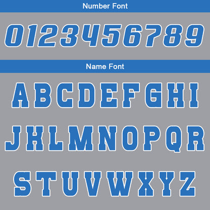 Benutzerdefinierte Grau Blau Reversible Basketball Jersey Personalisierte Drucken Name Nummer Logo