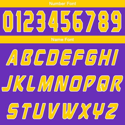 Benutzerdefinierter Lila Gelb Basketball Jersey Uniform Anzug gedruckt Ihr Logo Name Nummer