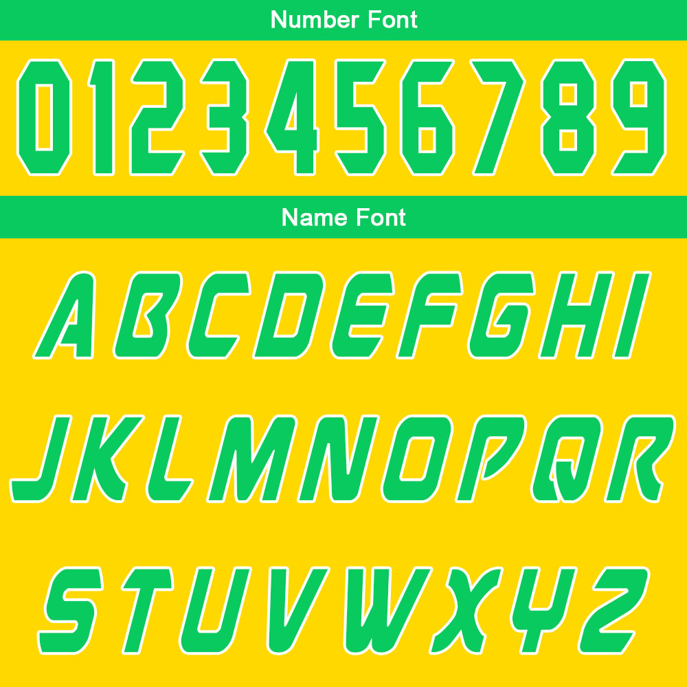 Benutzerdefinierter Gelb Grün Basketball Jersey Uniform Anzug gedruckt Ihr Logo Name Nummer