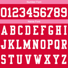 Benutzerdefinierte Rot Rosa Fußball Gradient Polo-Shirts Fügen Sie Ihr Einzigartiges hinzu Logo/Name/Nummer