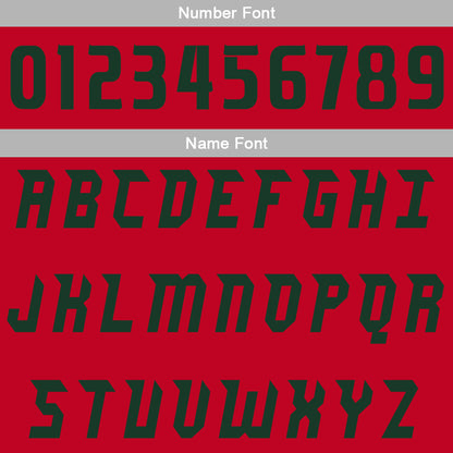 Benutzerdefinierte Rot Grün Reversible Basketball Jersey Personalisierte Drucken Name Nummer Logo