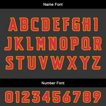 Benutzerdefinierter Gelb Orange Basketball Jersey Uniform Anzug gedruckt Ihr Logo Name Nummer