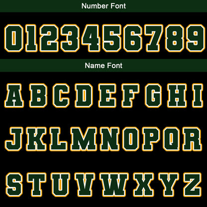Benutzerdefiniert Schwarz Drak Grün Gelb Wasserdichte Varsity Jacken Personalisiert genäht Name Nummer Logo zu Letterman Jacken