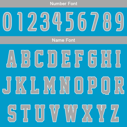 Benutzerdefinierter Blau Grau Basketball Jersey Uniform Anzug gedruckt Ihr Logo Name Nummer