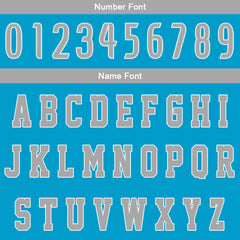 Benutzerdefinierter Blau Grau Basketball Jersey Uniform Anzug gedruckt Ihr Logo Name Nummer