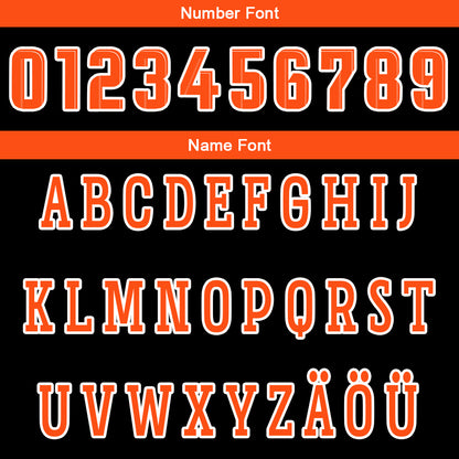Benutzerdefinierte Schwarz Orange Reversible Basketball Jersey Personalisierte Drucken Name Nummer Logo