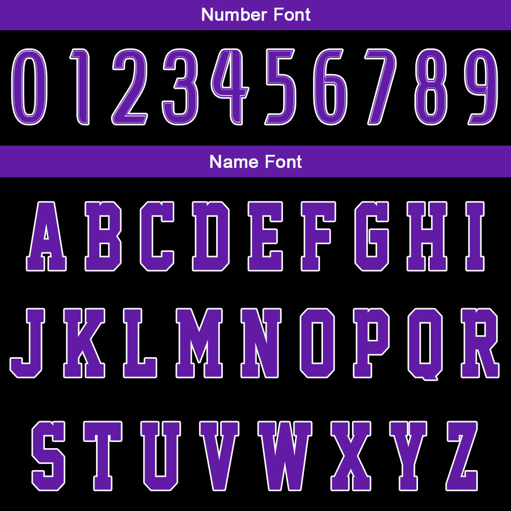 Benutzerdefinierter Schwarz Lila Basketball Jersey Uniform Anzug gedruckt Ihr Logo Name Nummer