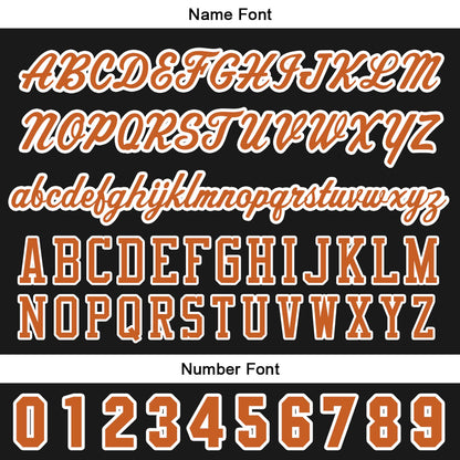 Benutzerdefiniert Schwarz Orange Baseball Uniformen Drucken für Jungs Mädchen und Kinder Machen Ihr Team Mehr Vielfältig