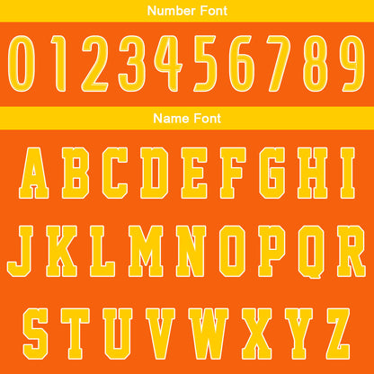 Benutzerdefinierter Orange Gelb Basketball Jersey Uniform Anzug gedruckt Ihr Logo Name Nummer