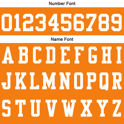 Benutzerdefinierte Orange Weiß Fußball Polo-Shirts Fügen Sie Ihr Einzigartiges hinzu Logo/Name/Nummer