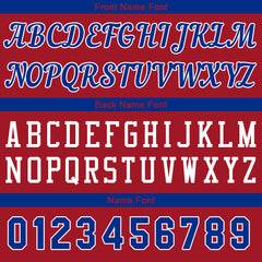 Individuelle Burgund Königlich Basketball Jersey Shorts für Männer und Frauen Gestickter und gedruckter Name, Nummer und Logo