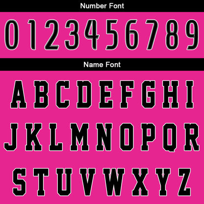 Benutzerdefinierter Rosa Schwarz Basketball Jersey Uniform Anzug gedruckt Ihr Logo Name Nummer