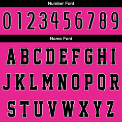 Benutzerdefinierter Rosa Schwarz Basketball Jersey Uniform Anzug gedruckt Ihr Logo Name Nummer