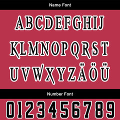 Maßgeschneiderte Schwarz Rot Letterman Varsity Jacket Individuelle Stickerei  Druck nach Ihrem Wunsch