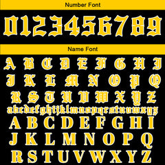 Maßgeschneiderte Gelb Letterman Varsity Jacket Individuelle Stickerei Druck nach Ihrem Wunsch