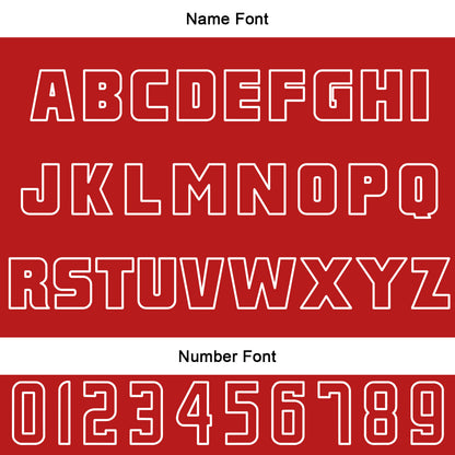 Benutzerdefinierter Rot Weiß Basketball Jersey Uniform Anzug gedruckt Ihr Logo Name Nummer