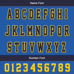 Maßgeschneiderte Marine Königliche Letterman Varsity Jacket Individuelle Stickerei Druck nach Ihrem Wunsch