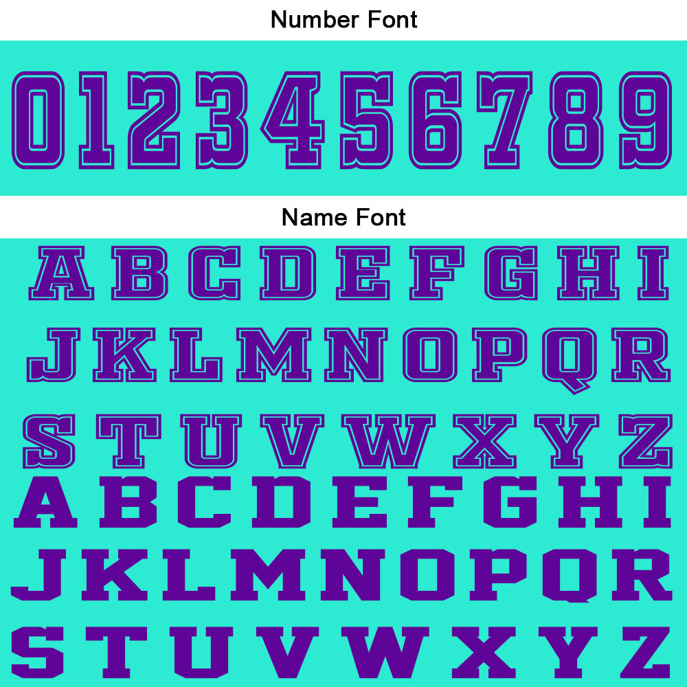 Benutzerdefinierter Cyan Lila Basketball Jersey Uniform Anzug gedruckt Ihr Logo Name Nummer
