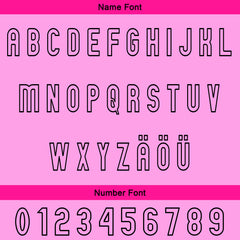 Benutzerdefiniert Fuchsia Rosa Personalisierter Baseball Jersey mit Farbverlauf Team Uniform mit Namen und Nummer