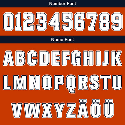 Benutzerdefinierter Orange Marineblau Weiß Basketball Jersey Uniform Anzug gedruckt Ihr Logo Name Nummer