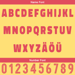 Benutzerdefiniert Gelb Lichtrot Personalisierter Baseball Jersey mit Farbverlauf Team Uniform mit Namen und Nummer