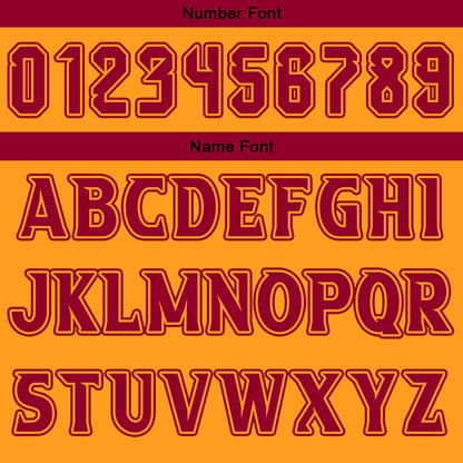 Benutzerdefinierte Burgund Orange Reversible Basketball Jersey Personalisierte Drucken Name Nummer Logo