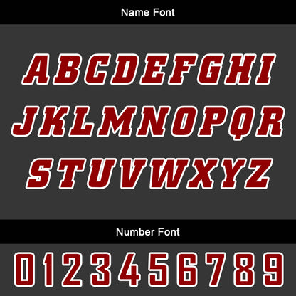 Benutzerdefinierter Rot Basketball Jersey Uniform Anzug gedruckt Ihr Logo Name Nummer