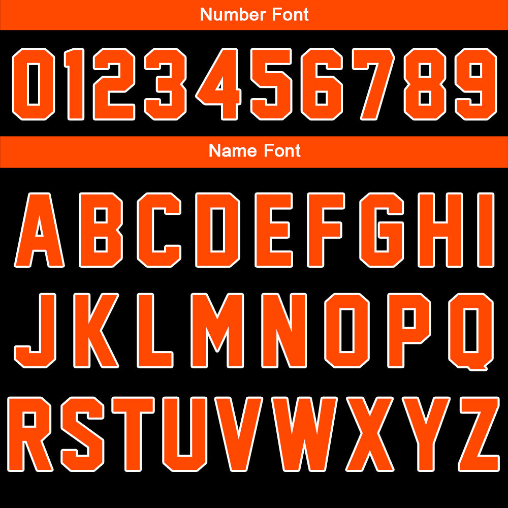 Maßgeschneiderte Orange Letterman Varsity Jacket Individuelle Stickerei Druck nach Ihrem Wunsch