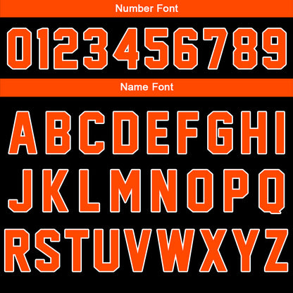 Maßgeschneiderte Orange Letterman Varsity Jacket Individuelle Stickerei Druck nach Ihrem Wunsch