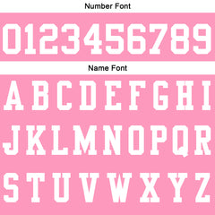 Benutzerdefinierte Rosa Weiß Fußball Polo-Shirts Fügen Sie Ihr Einzigartiges hinzu Logo/Name/Nummer