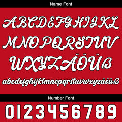 Benutzerdefiniert Rot Weiß Personalisierter Baseball Jersey mit Farbverlauf Team Uniform mit Namen und Nummer