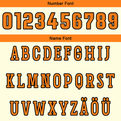 Benutzerdefinierte Creme Orange Reversible Basketball Jersey Personalisierte Drucken Name Nummer Logo