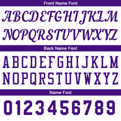 Individuelle Weiß-Lila Basketball Jersey Shorts für Männer und Frauen Gestickter und gedruckter Name, Nummer und Logo