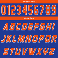 Benutzerdefinierter Blau Orange Basketball Jersey Uniform Anzug gedruckt Ihr Logo Name Nummer