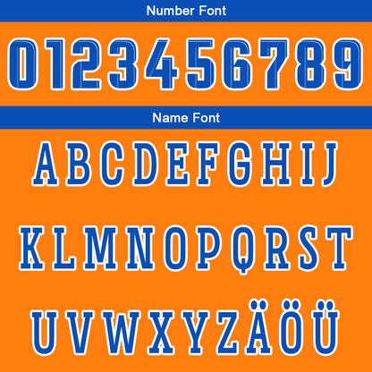 Benutzerdefinierte Orange Weiß Blau Reversible Basketball Jersey Personalisierte Drucken Name Nummer Logo