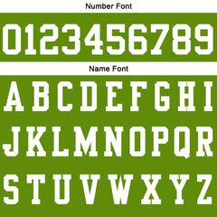 Benutzerdefinierte Armee Grün Weiß Fußball Gradient Polo-Shirts Fügen Sie Ihr Einzigartiges hinzu Logo/Name/Nummer