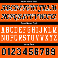 Individuelle Orange-Schwarz Basketball Jersey Shorts für Männer und Frauen Gestickter und gedruckter Name, Nummer und Logo