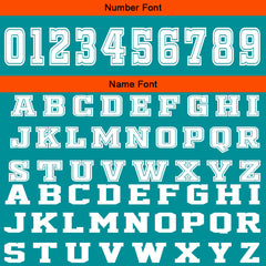 Benutzerdefinierter Cyan Orange Basketball Jersey Uniform Anzug gedruckt Ihr Logo Name Nummer