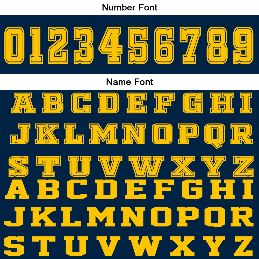 Benutzerdefinierter Marine Gelb Basketball Jersey Uniform Anzug gedruckt Ihr Logo Name Nummer
