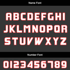 Benutzerdefinierter Schwarz Rot Basketball Jersey Uniform Anzug gedruckt Ihr Logo Name Nummer